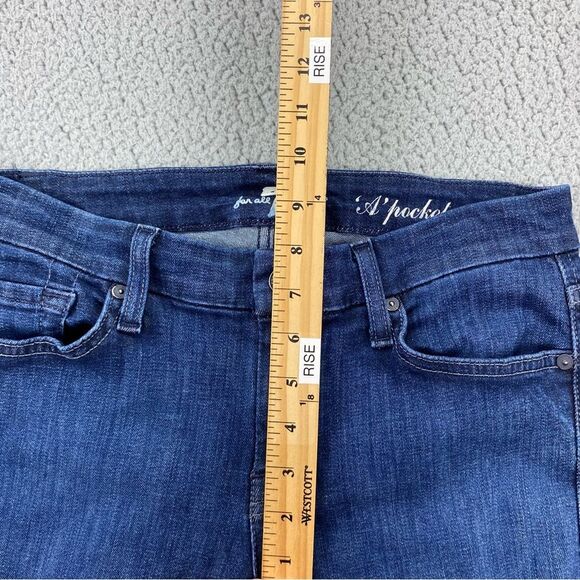 7 For All Mankind Women's 'A' Pocket Bootcut Stretch Jeans | Size: 28 - Picture 9 of 15